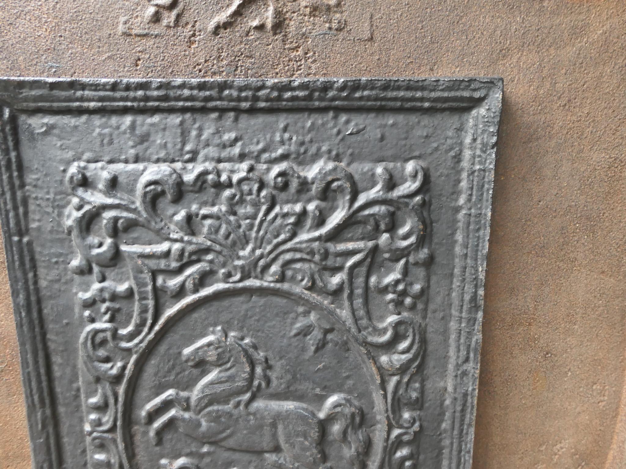 German Louis XV Style 'Horse' Fireback / Backsplash 3