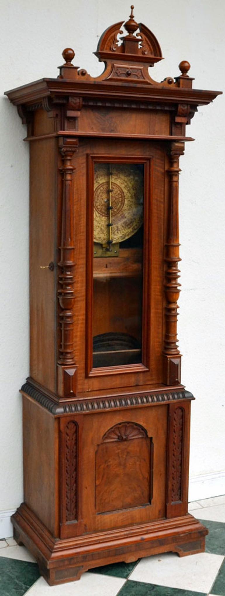 Neoclassical German-Made Symphonion Musical Clock, circa 1900