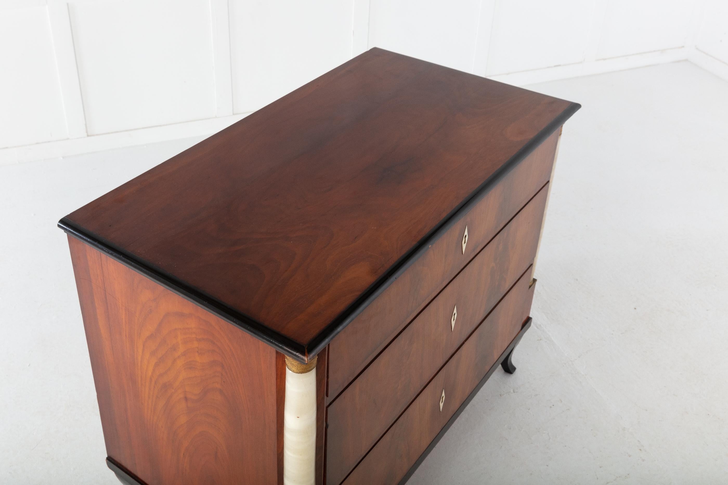 German Mahogany Biedermeier Chest, circa 1820 1