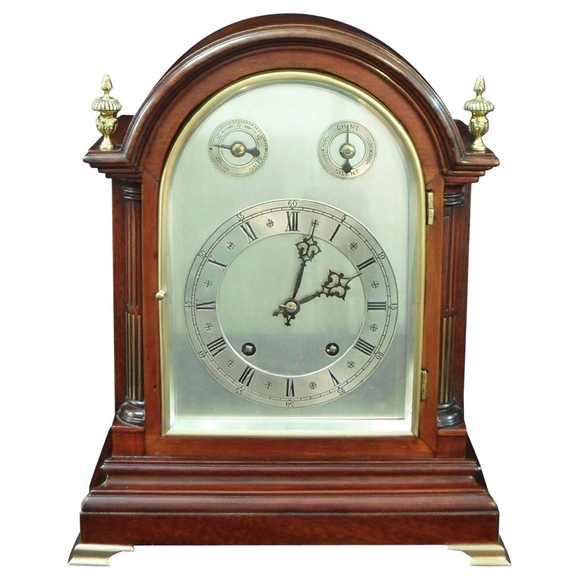 German Mahogany Ting Tang Bracket Clock by Winterhalder & Hofmeier