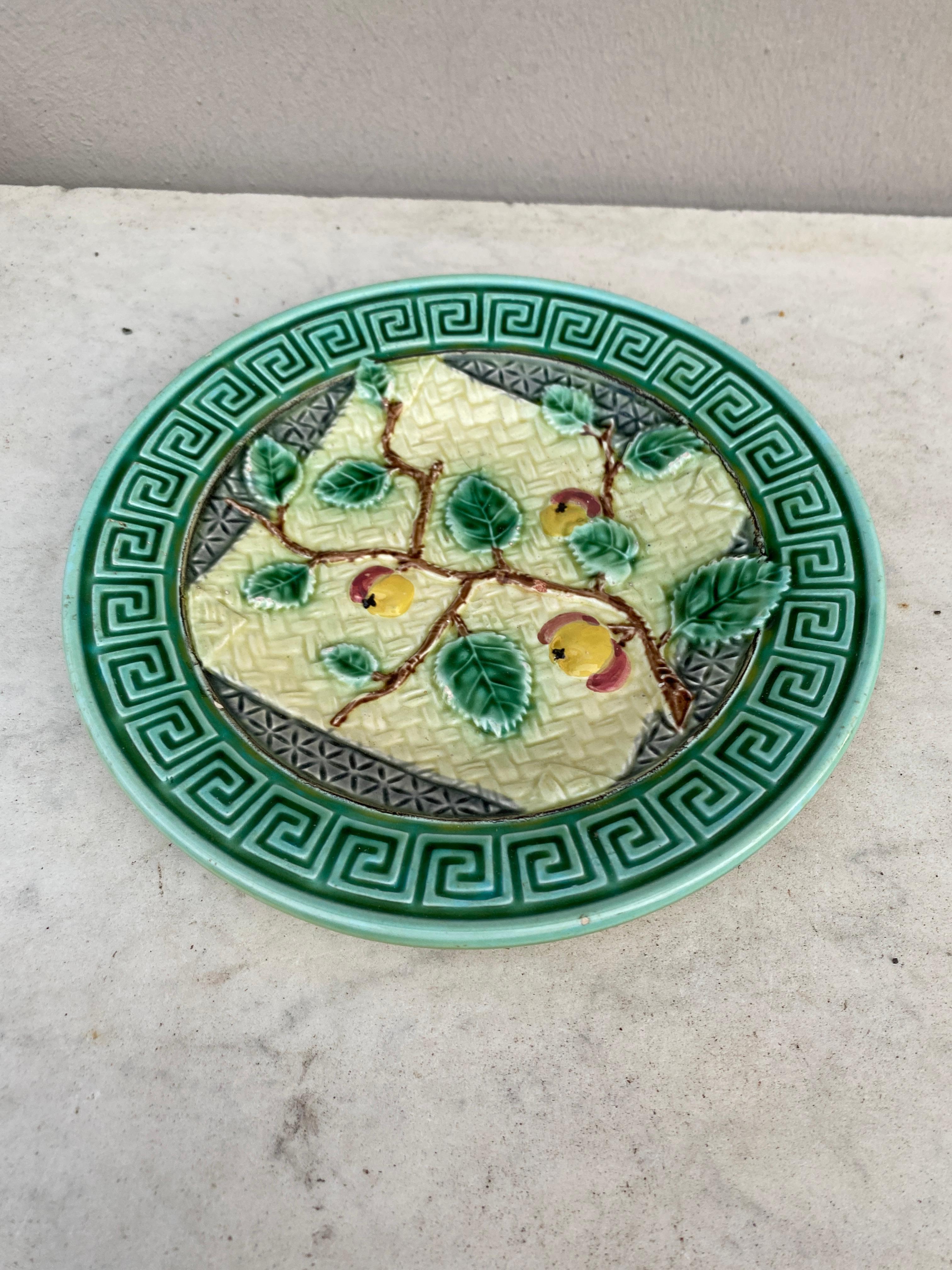 Rustico Piatto di maiolica tedesco, circa 1900 in vendita