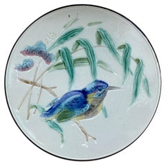 Deutscher Majolika-Vogelteller, um 1900