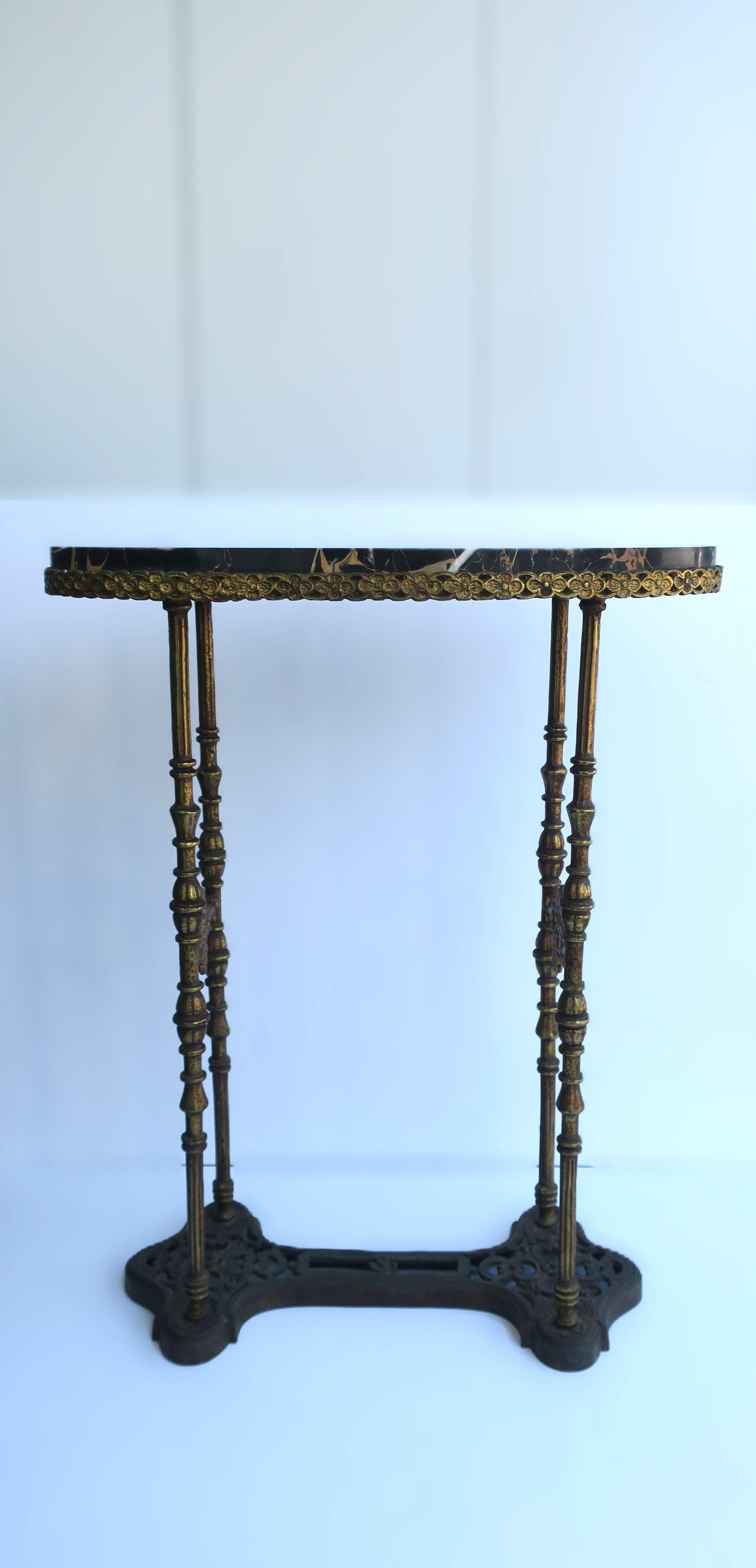 20th Century German Marble Foyer Console Table For Sale