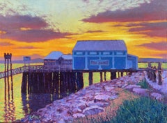 Fish Market is Closed, Painting, Oil on Canvas
