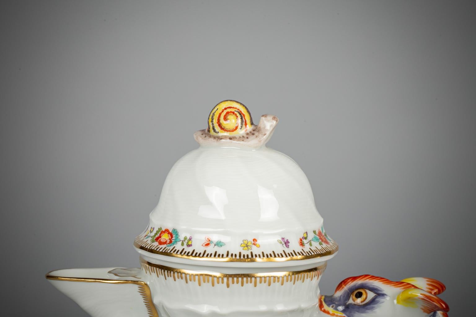 German Meissen Porcelain Swan Service Pattern Part Coffee Service, 20th Century For Sale 7