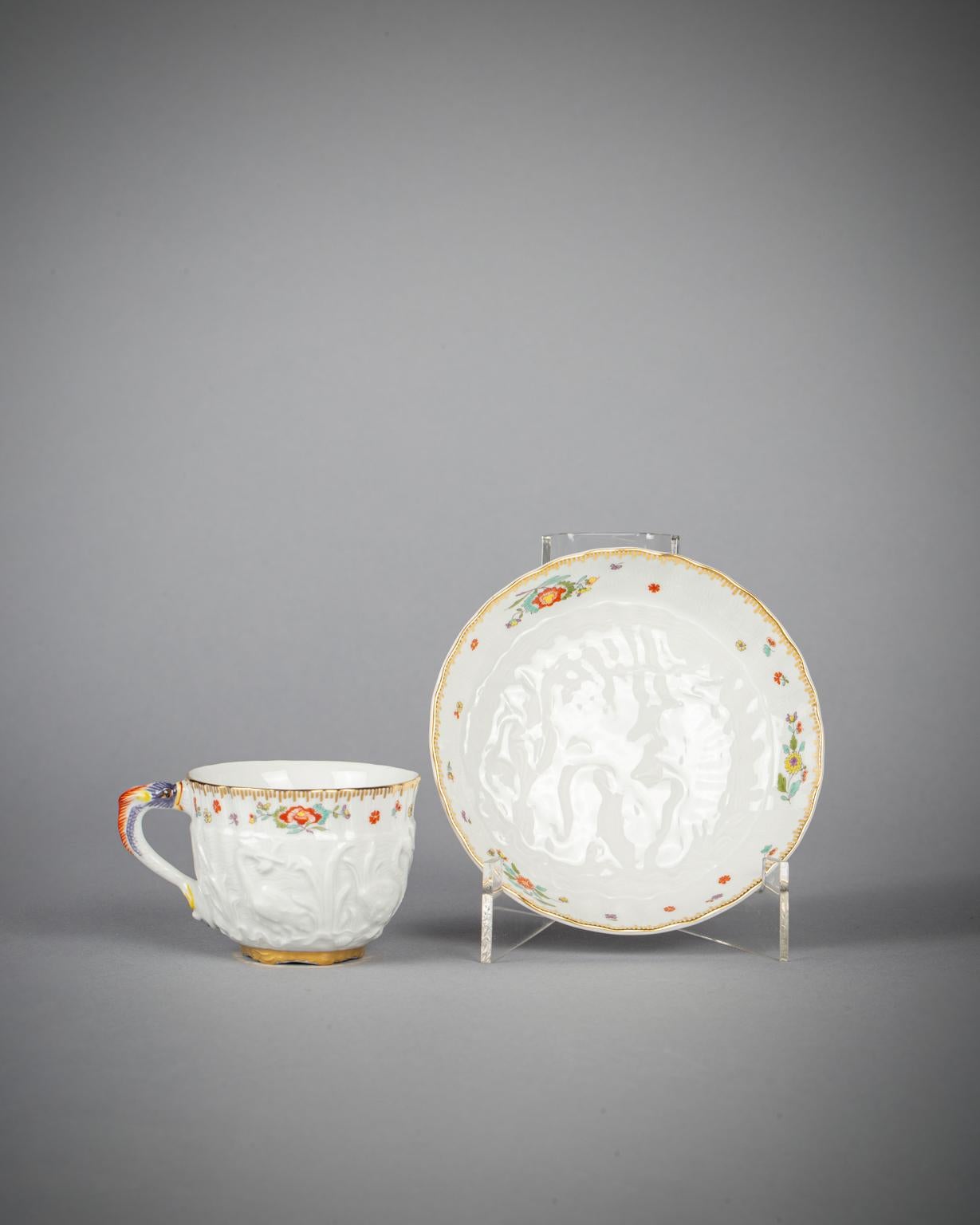 German Meissen Porcelain Swan Service Pattern Part Coffee Service, 20th Century For Sale 10