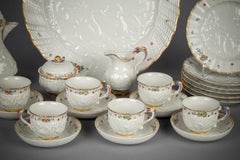 German Meissen Porcelain Swan Service Pattern Part Coffee Service, 20th Century
