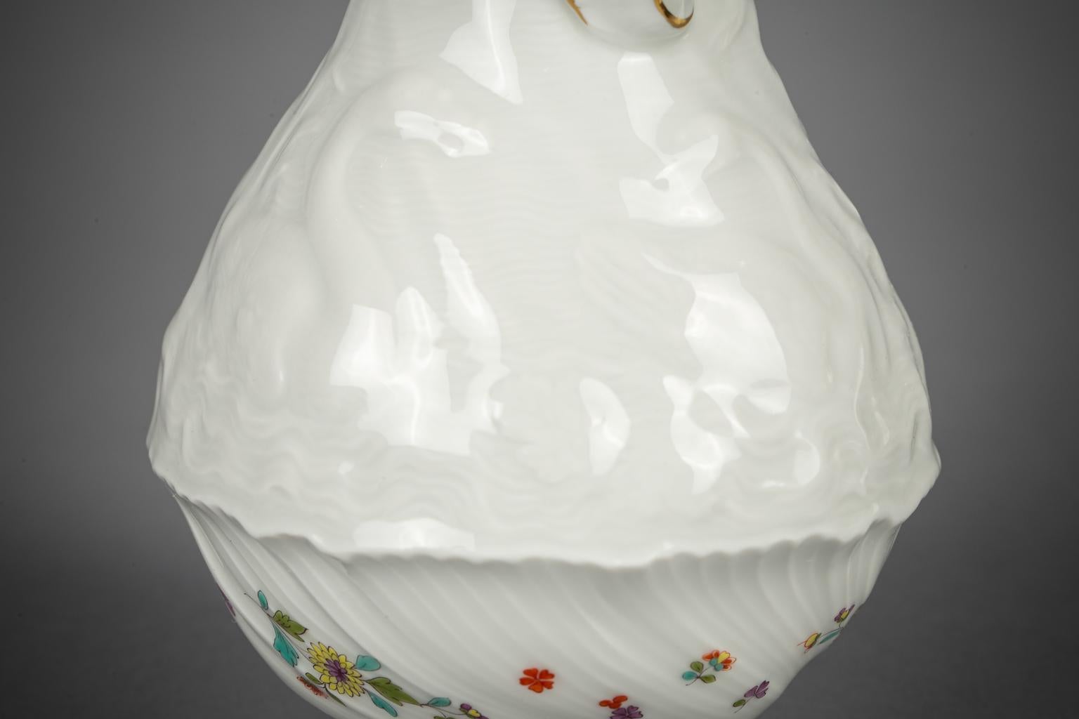 German Meissen Porcelain Swan Service Pattern Part Coffee Service, 20th Century For Sale 16