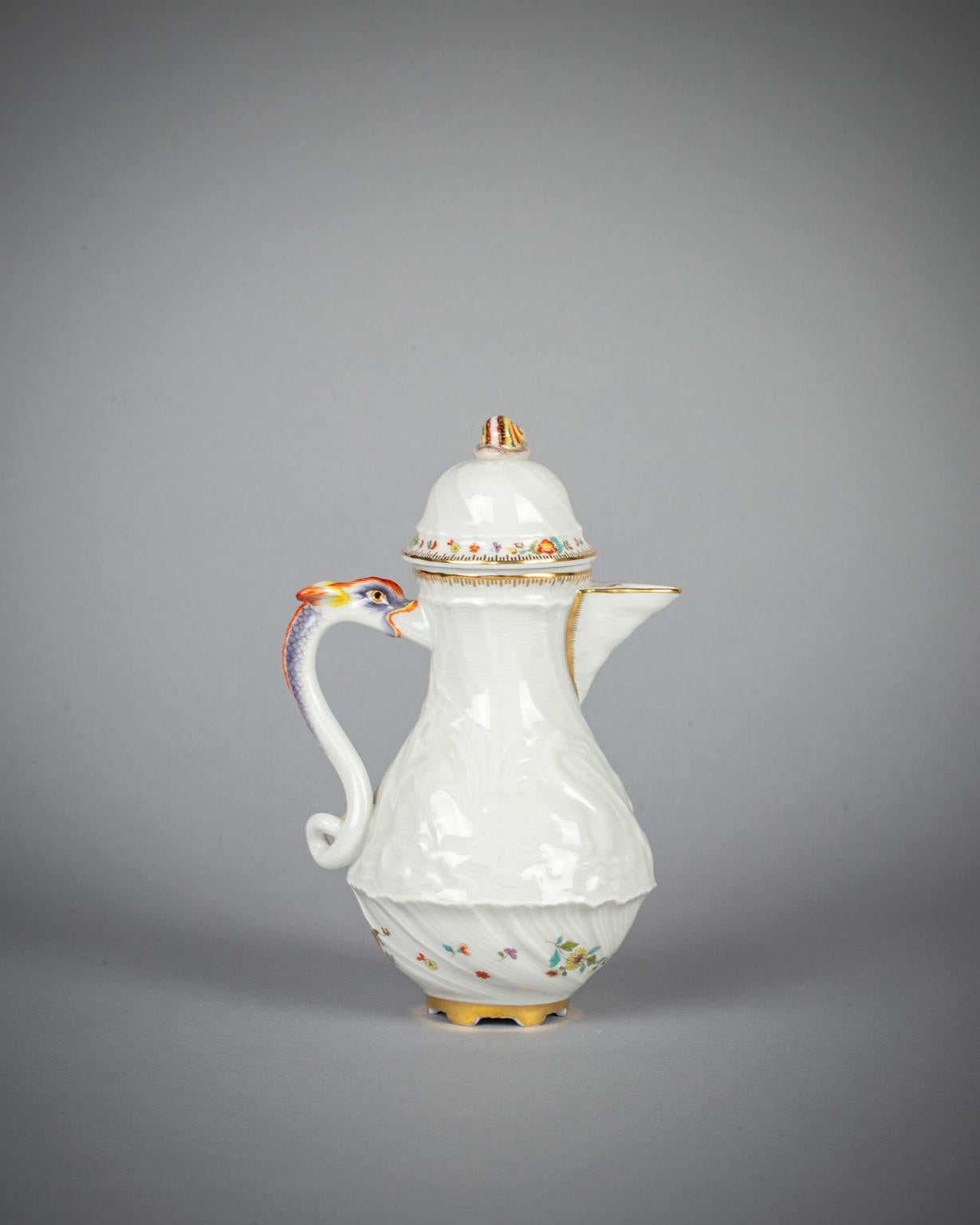 German Meissen Porcelain Swan Service Pattern Part Coffee Service, 20th Century For Sale 3