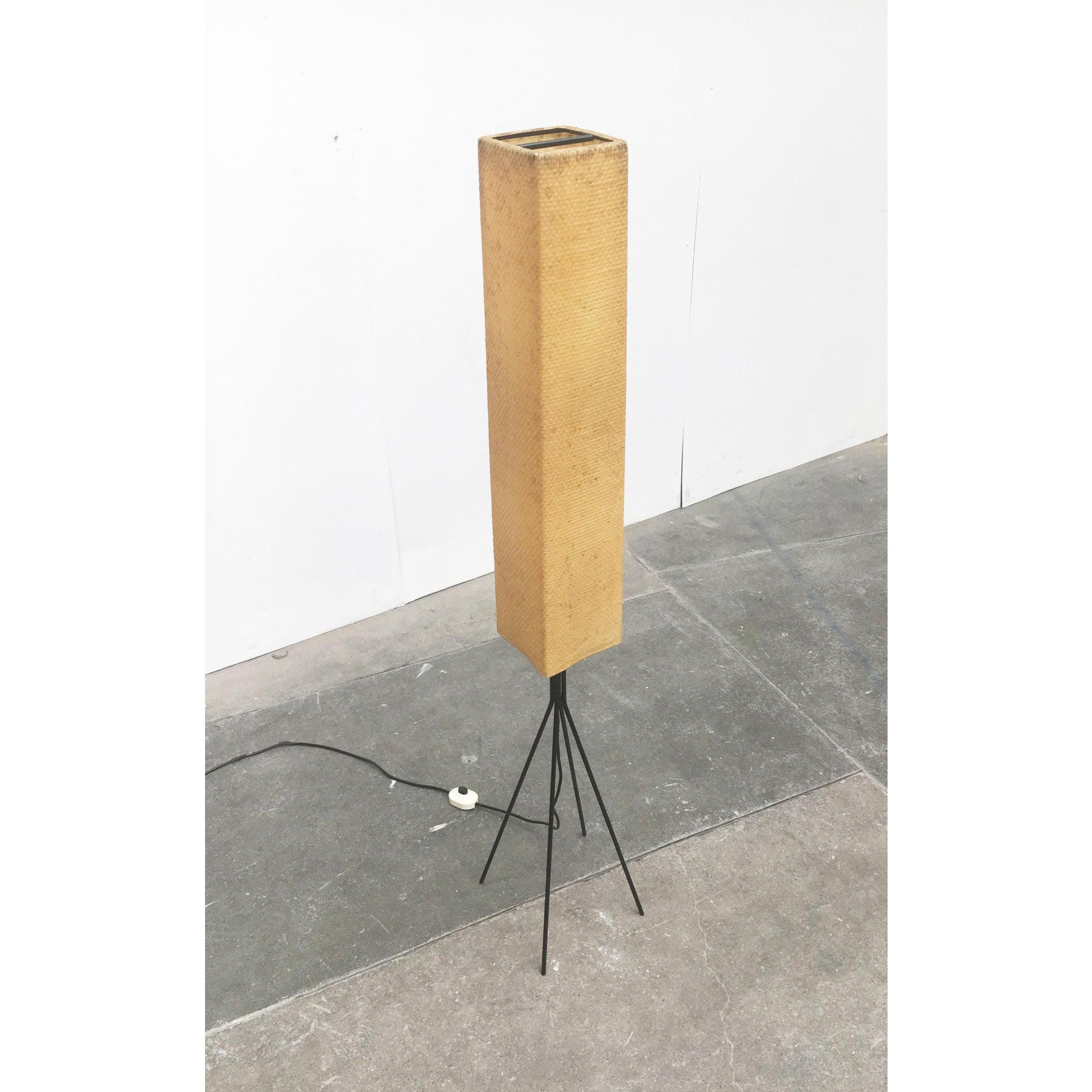 German Metal and Plastic Floor Lamp from Hesse Leuchten, 1960s For Sale 5
