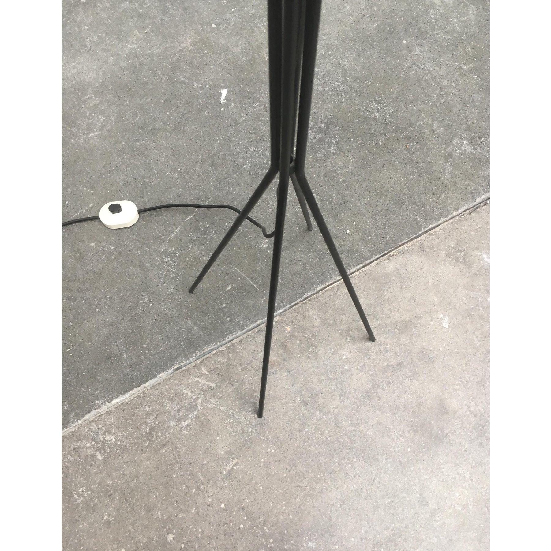 German Metal and Plastic Floor Lamp from Hesse Leuchten, 1960s For Sale 7