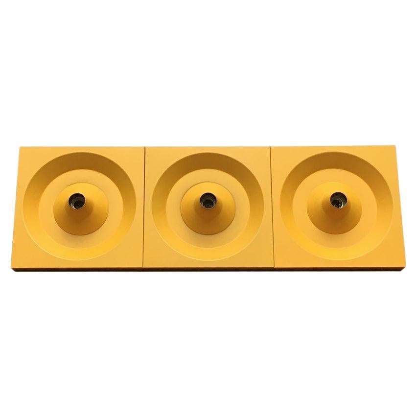 German Metal Wall or Ceiling Lamp by Klaus Hempel for Kaiser Leuchten, 1970s