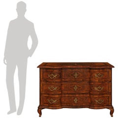 German mid 18th century Baroque Period Walnut and Bronze commode, circa 1740