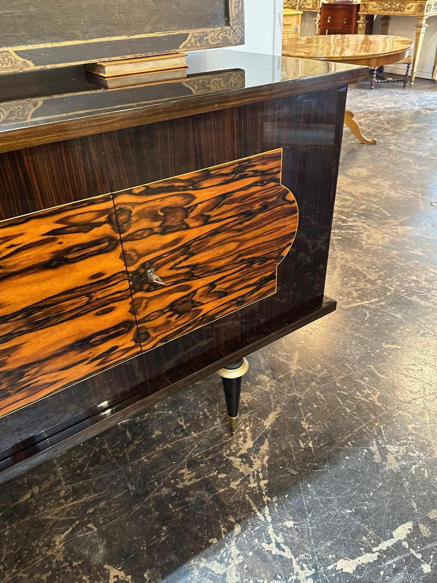 Palissandro Credenza tedesca Art Deco del Medioevo in vendita