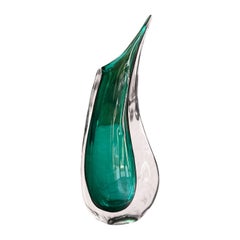 German Mid-Century Art Glass Vase, 1950s