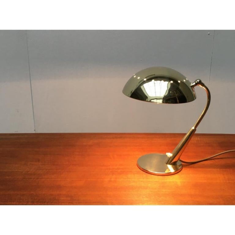 20ième siècle Lampe de table allemande en laiton du milieu du siècle, Cosack en vente