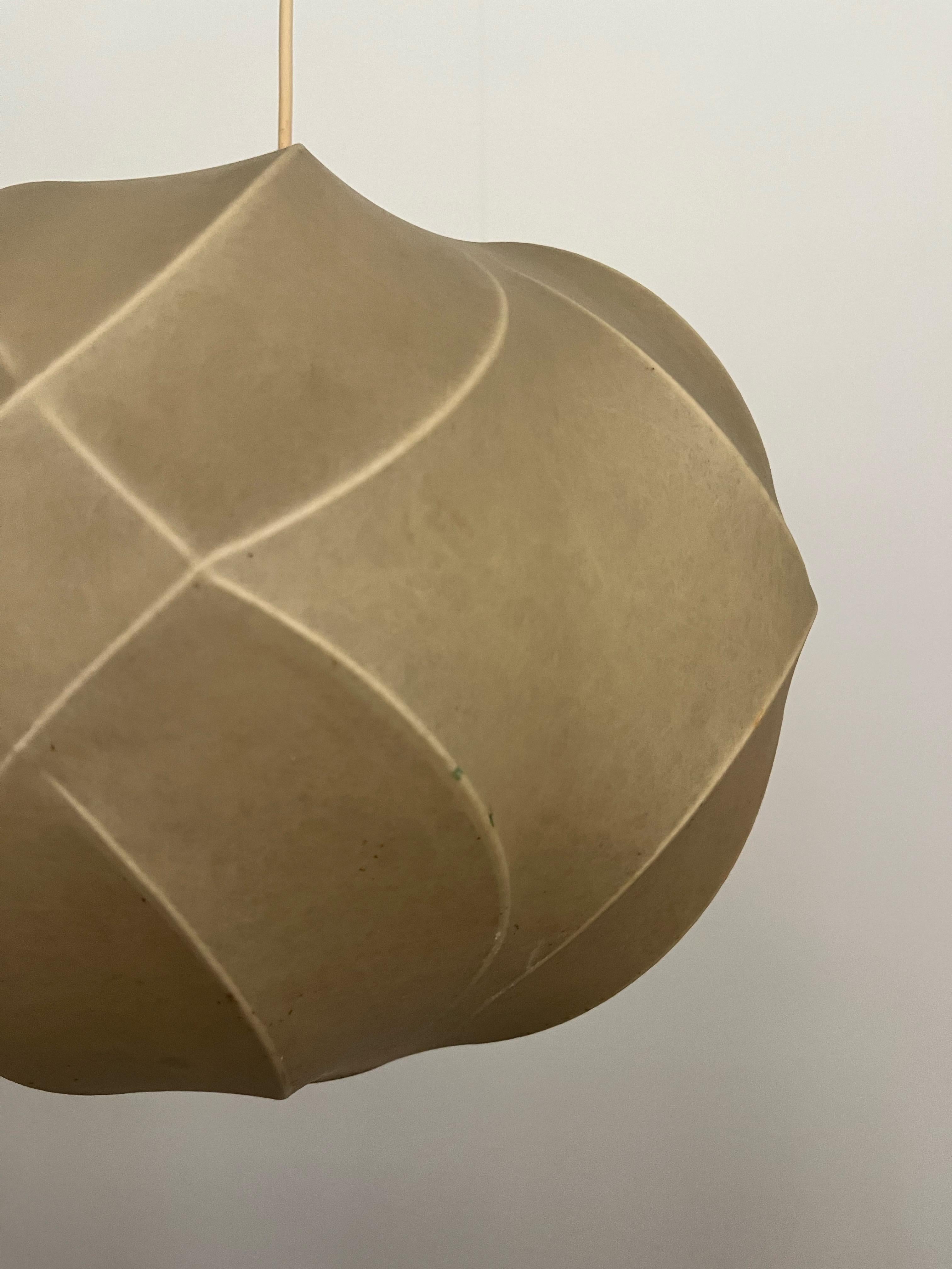 Mid-Century moderno Lampadario Cocoon tedesco di metà secolo di Friedel Wauer per Goldkant, anni '60 in vendita