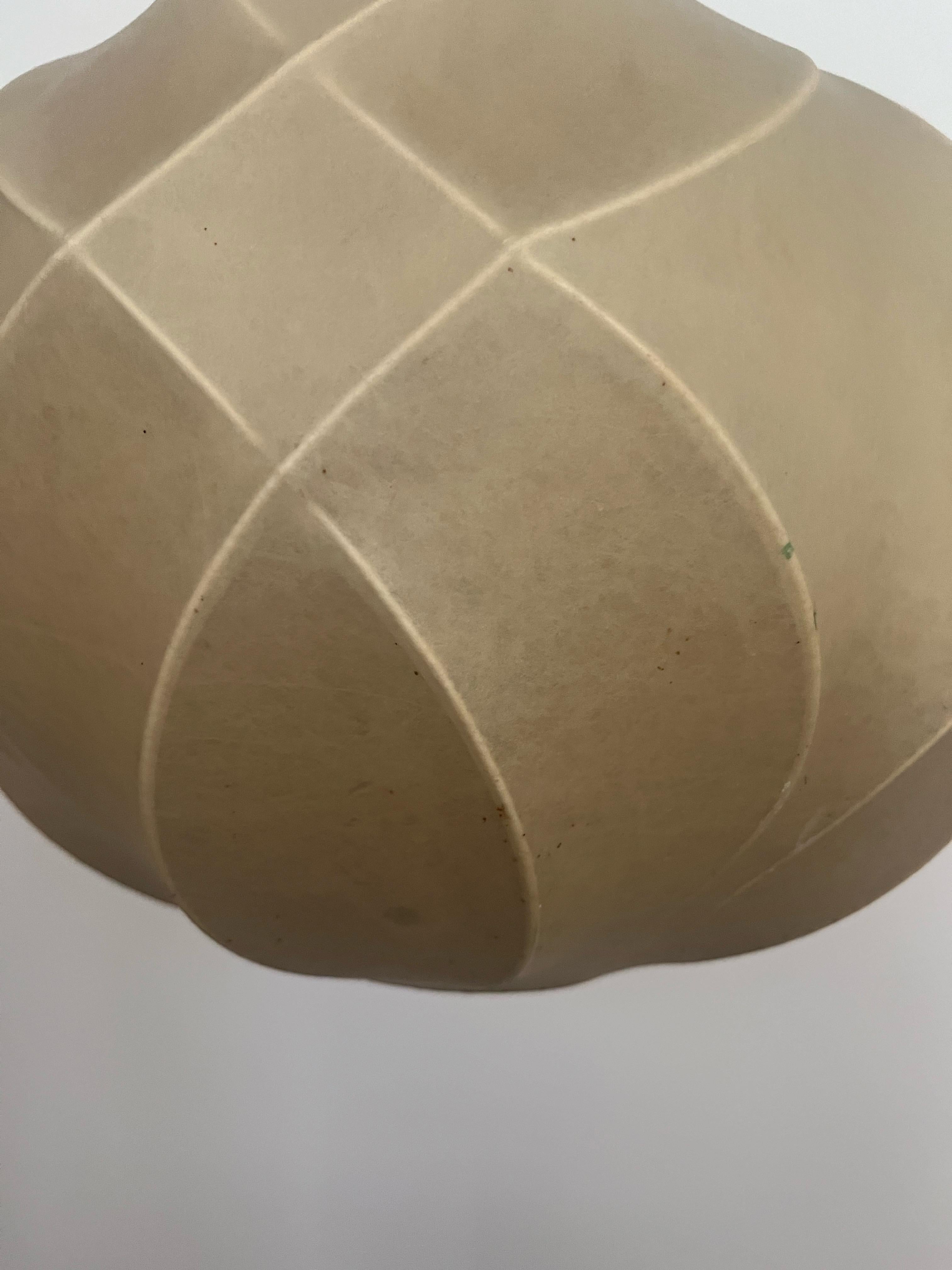 Lampadario Cocoon tedesco di metà secolo di Friedel Wauer per Goldkant, anni '60 in vendita 5
