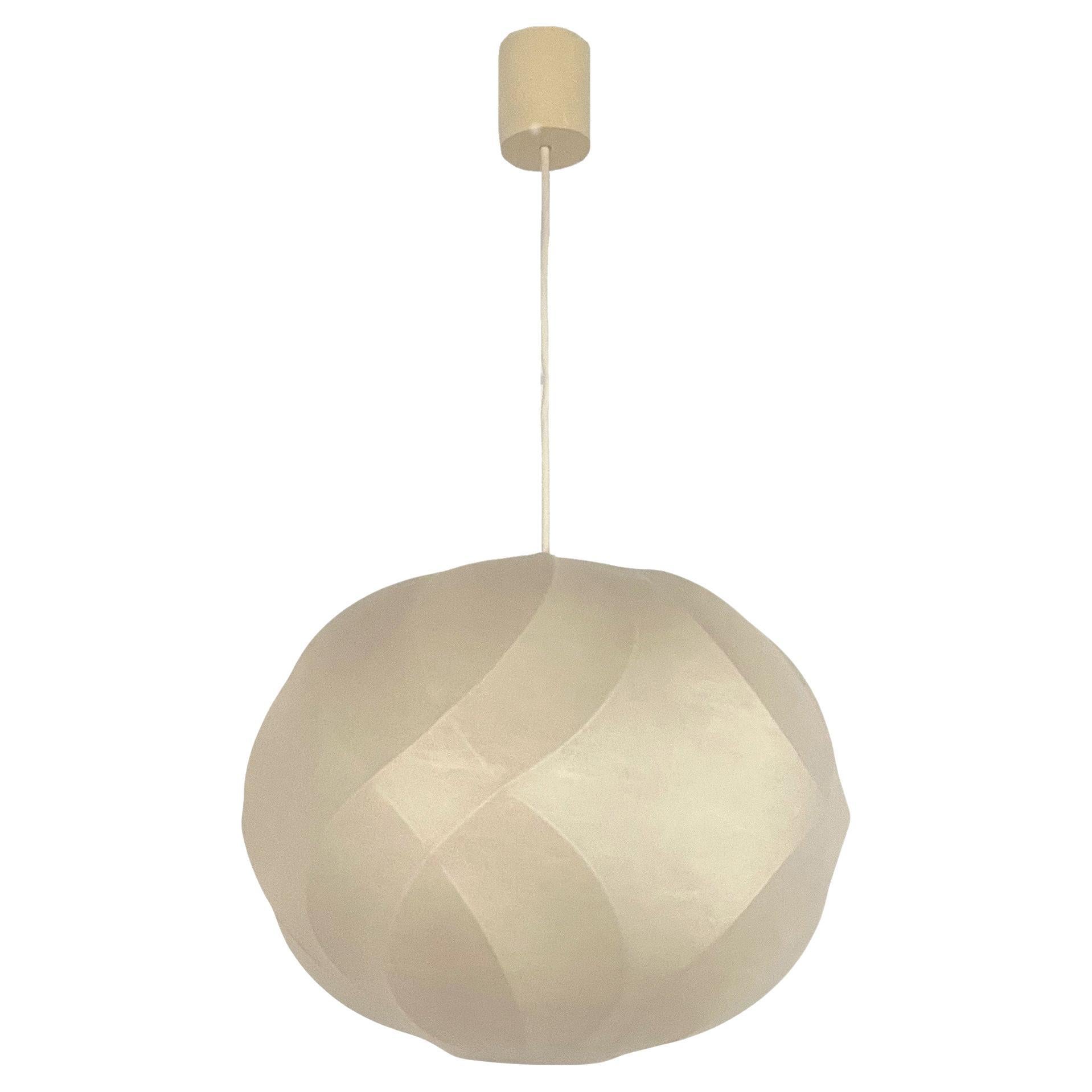 German Mid-Century Cocoon Chandelier by Friedel Wauer for Goldkant, 1960s For Sale