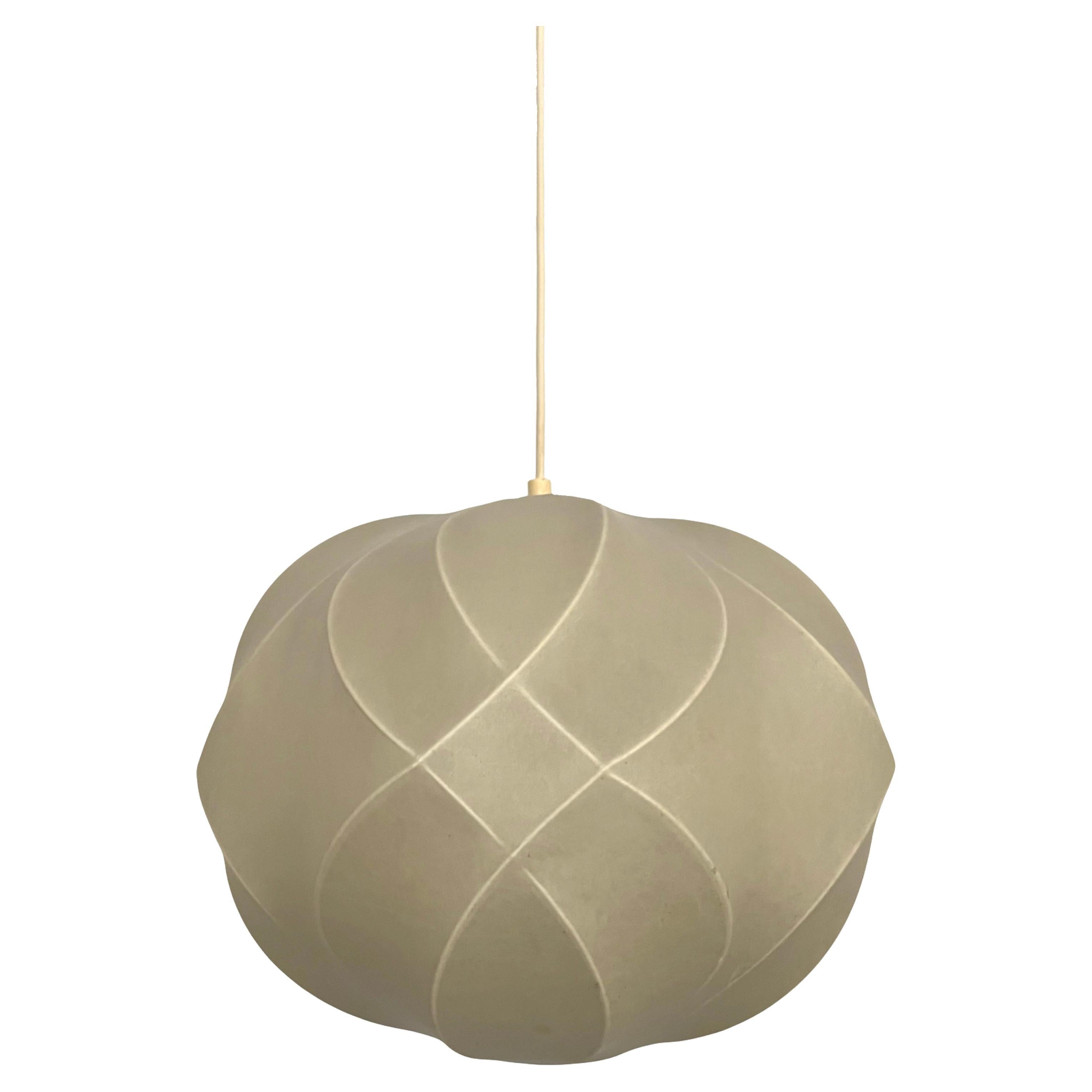 Lampadario Cocoon tedesco di metà secolo di Friedel Wauer per Goldkant, anni '60