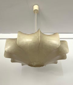 Araña alemana de mediados de siglo "Cocoon" de Goldkant Leuchten, años 1960