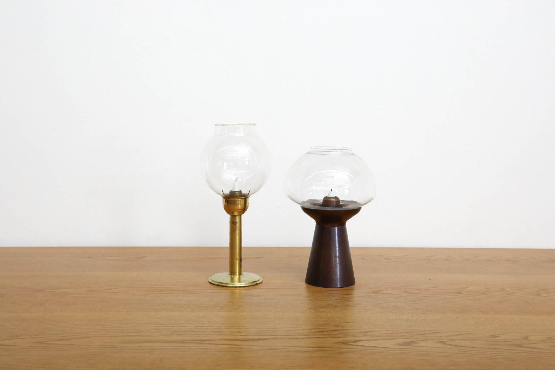 German Mid-Century Copper and Glass Candle Light by Föhl, 1970s For Sale 9