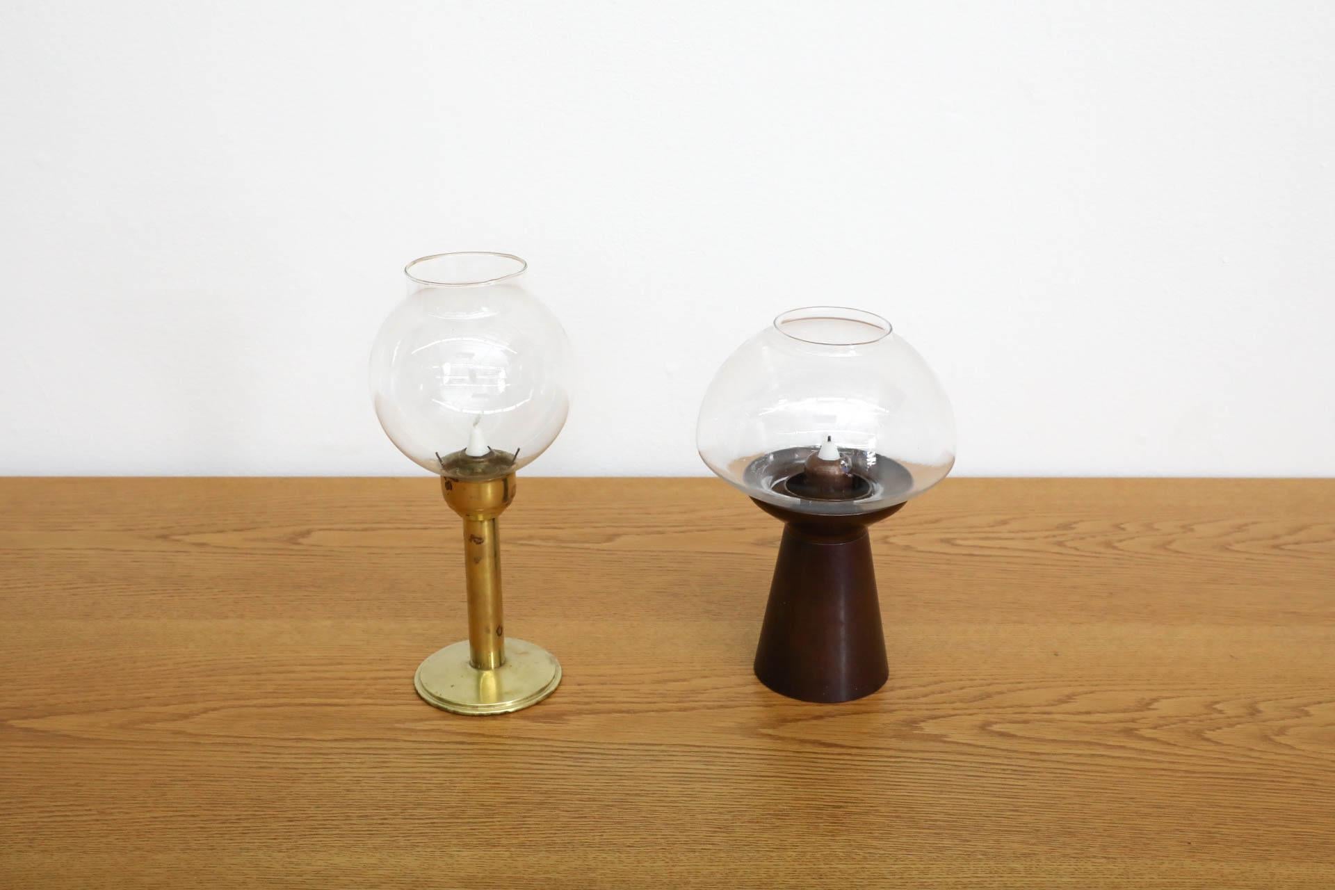 German Mid-Century Copper and Glass Candle Light by Föhl, 1970s For Sale 11