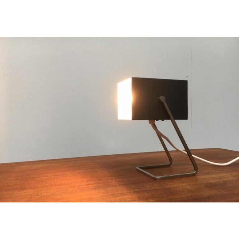 Metal German Mid-Century Cube Table Lamp from Kaiser Idell Leuchten, 1960s For Sale