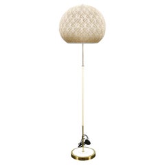 German Mid-Century Floor Lamp with Globe Shade, 1960s