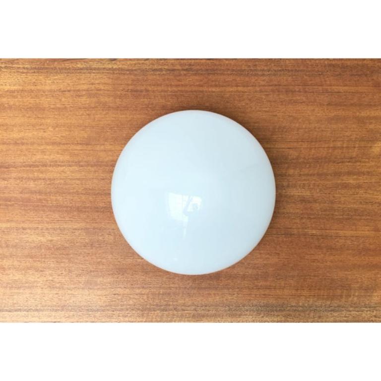German Mid-Century Glass 961 Ceiling or Wall Lamp by Wilhelm Wagenfeld, 1950s In Excellent Condition For Sale In Hamburg, DE