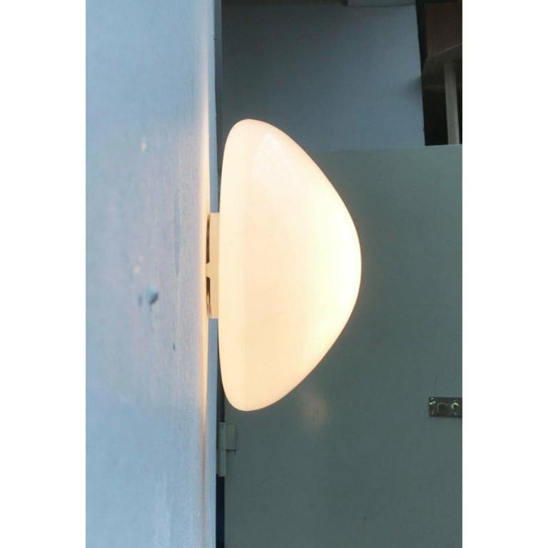 German Mid-Century Glass 961 Ceiling or Wall Lamp by Wilhelm Wagenfeld, 1950s For Sale 1