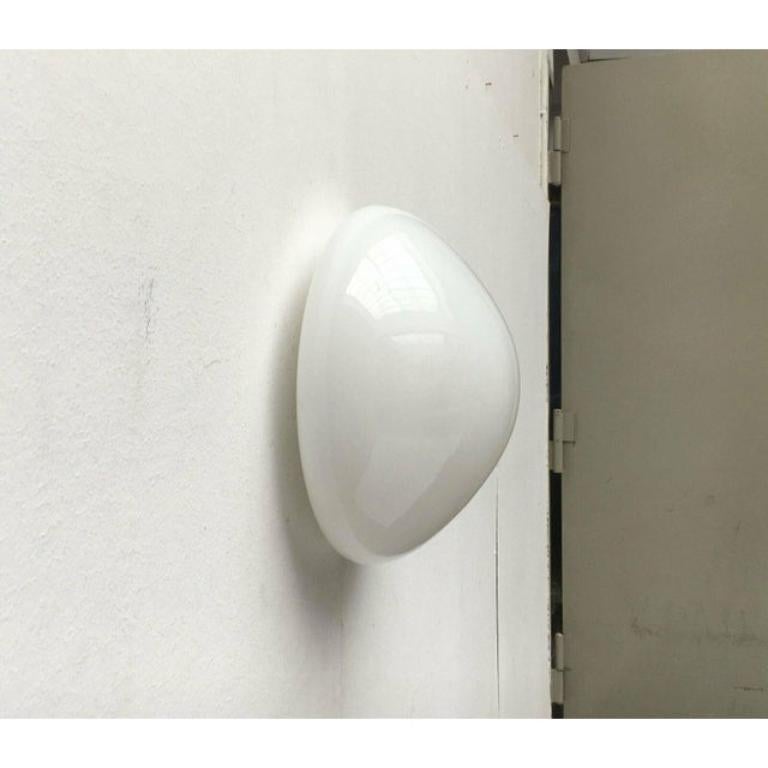 German Mid-Century Glass 961 Ceiling or Wall Lamp by Wilhelm Wagenfeld, 1950s For Sale 2