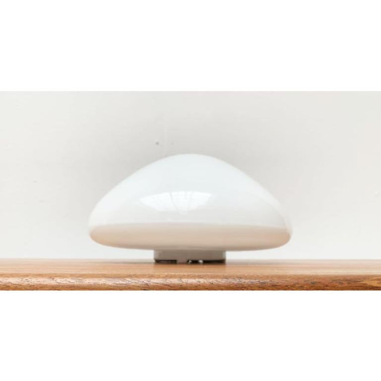 German Mid-Century Glass 961 Ceiling or Wall Lamp by Wilhelm Wagenfeld, 1950s For Sale 3