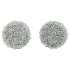 German Mid-Century, Helena Tynell Glass Sea Urchin Sconces