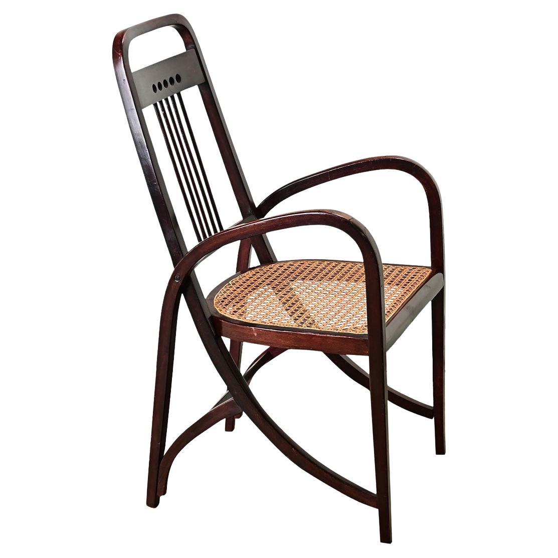 Fauteuil allemand du milieu du siècle Josef Hoffmann en vente