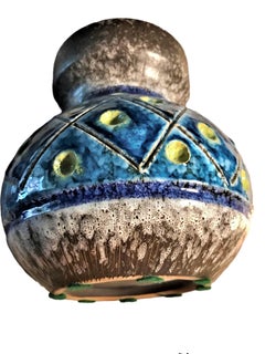 Jarrón de cerámica moderno alemán de mediados de siglo de OCA Kronach Kunst Baviera años 50