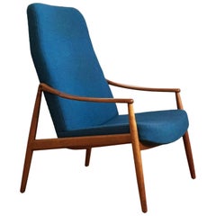 German Mid-Century Modern Cherrywood Lounge Chair by Hartmut Lohmeyer, Wiklhahn
