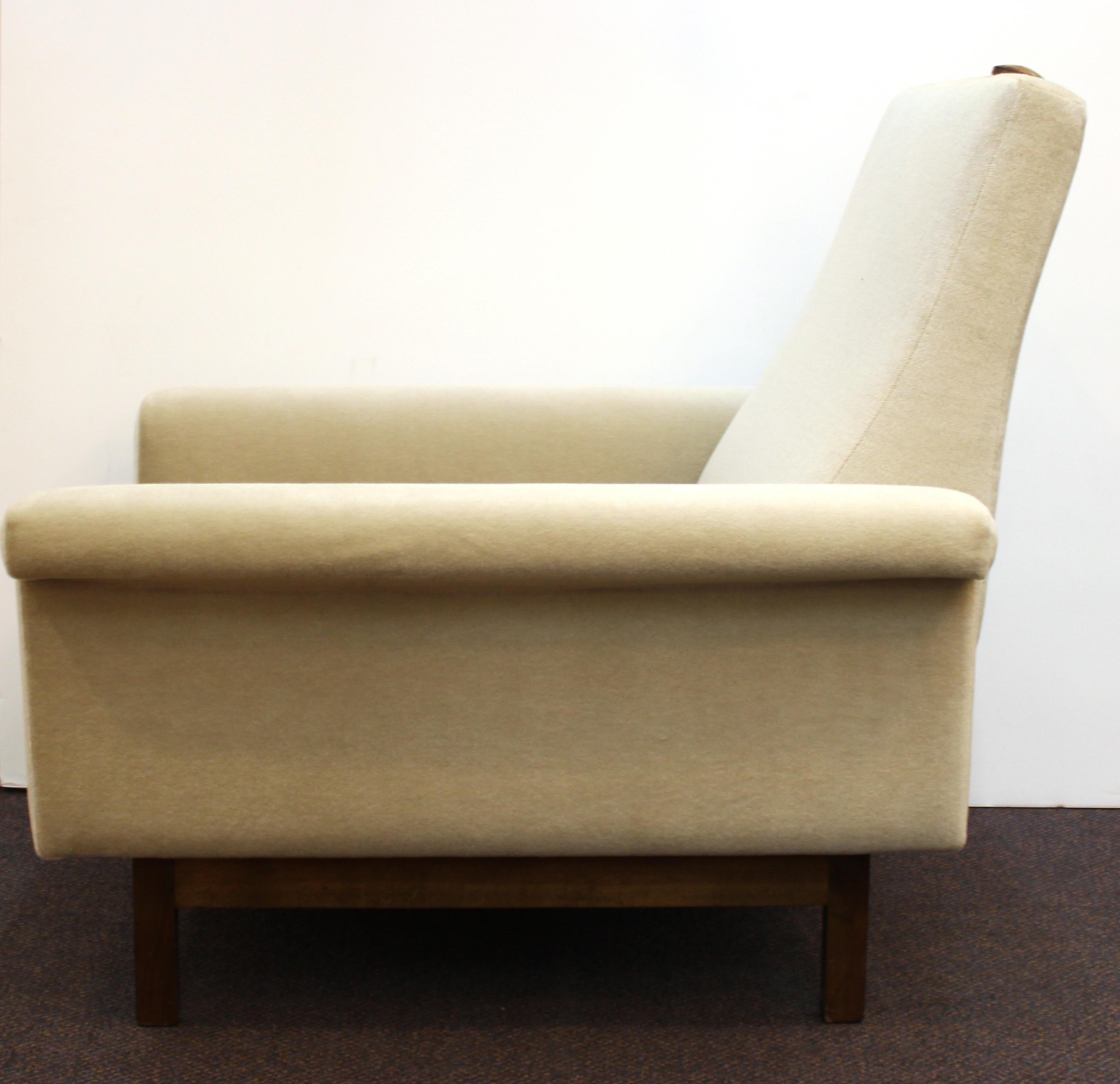 20th Century German Mid-Century Modern Lounge Armchair with Ottoman