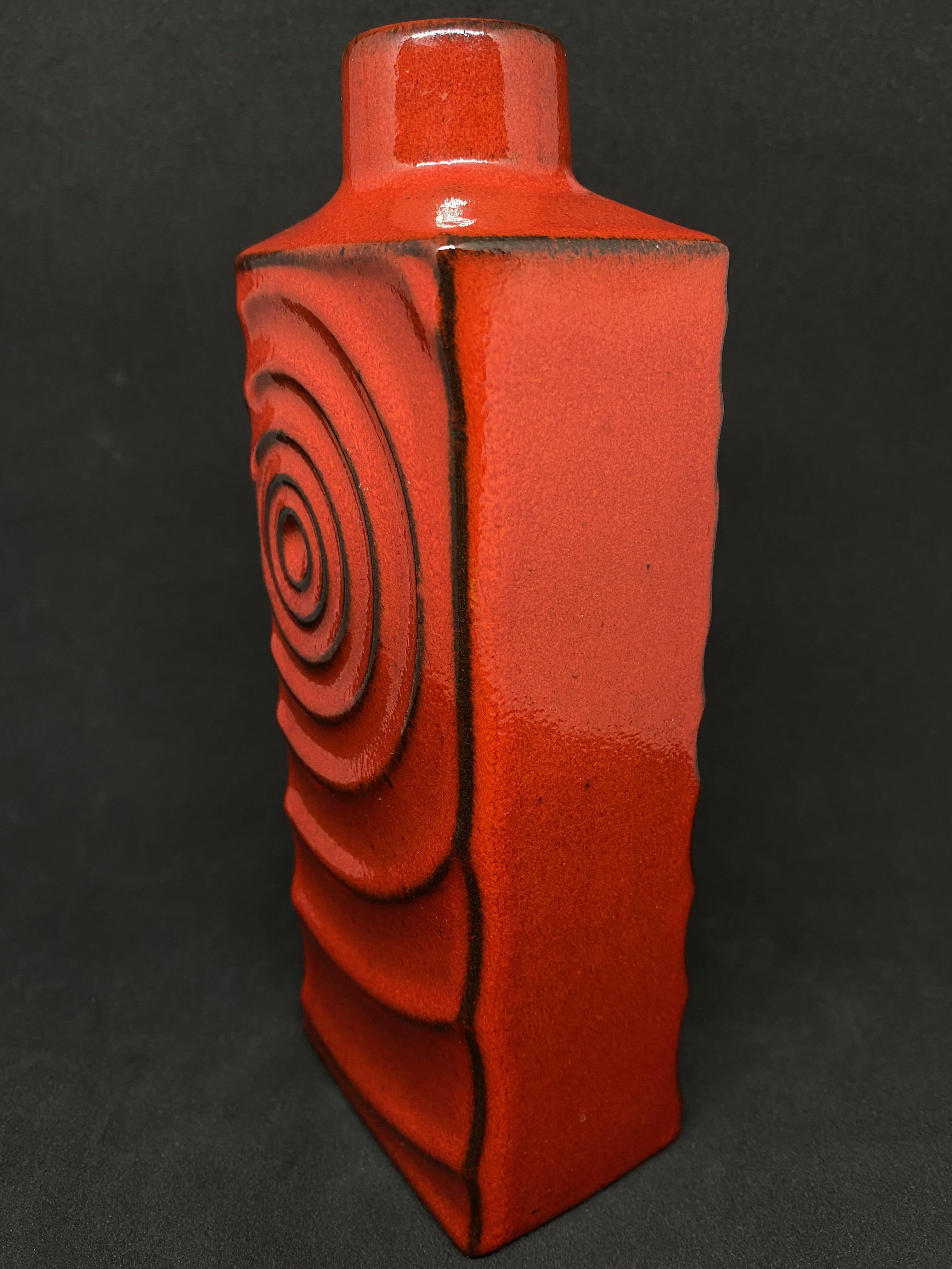 German Mid-Century Modern Pottery Fat Lava Vase Cari Zalloni for Steuler 5