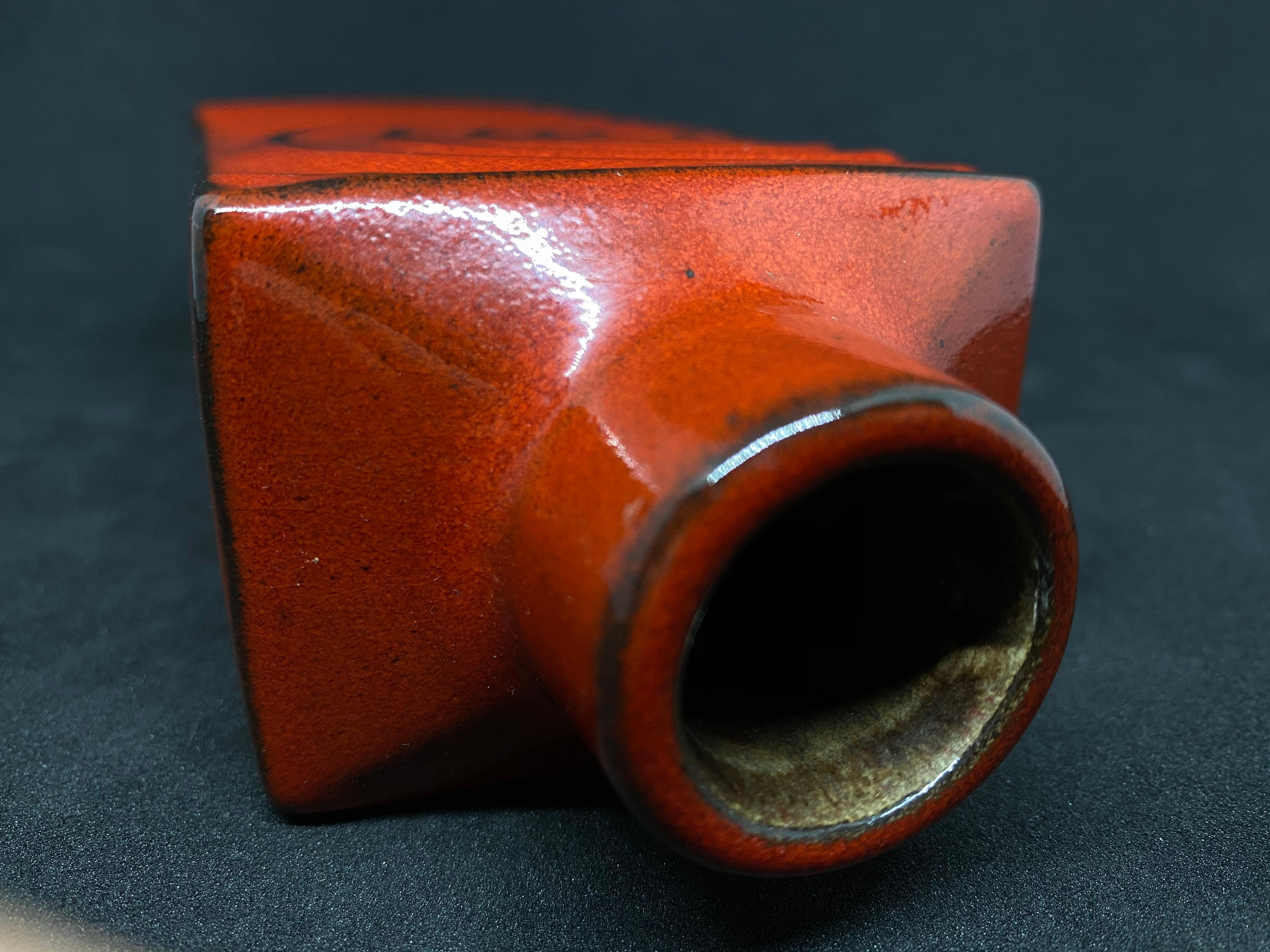 German Mid-Century Modern Pottery Fat Lava Vase Cari Zalloni for Steuler 9