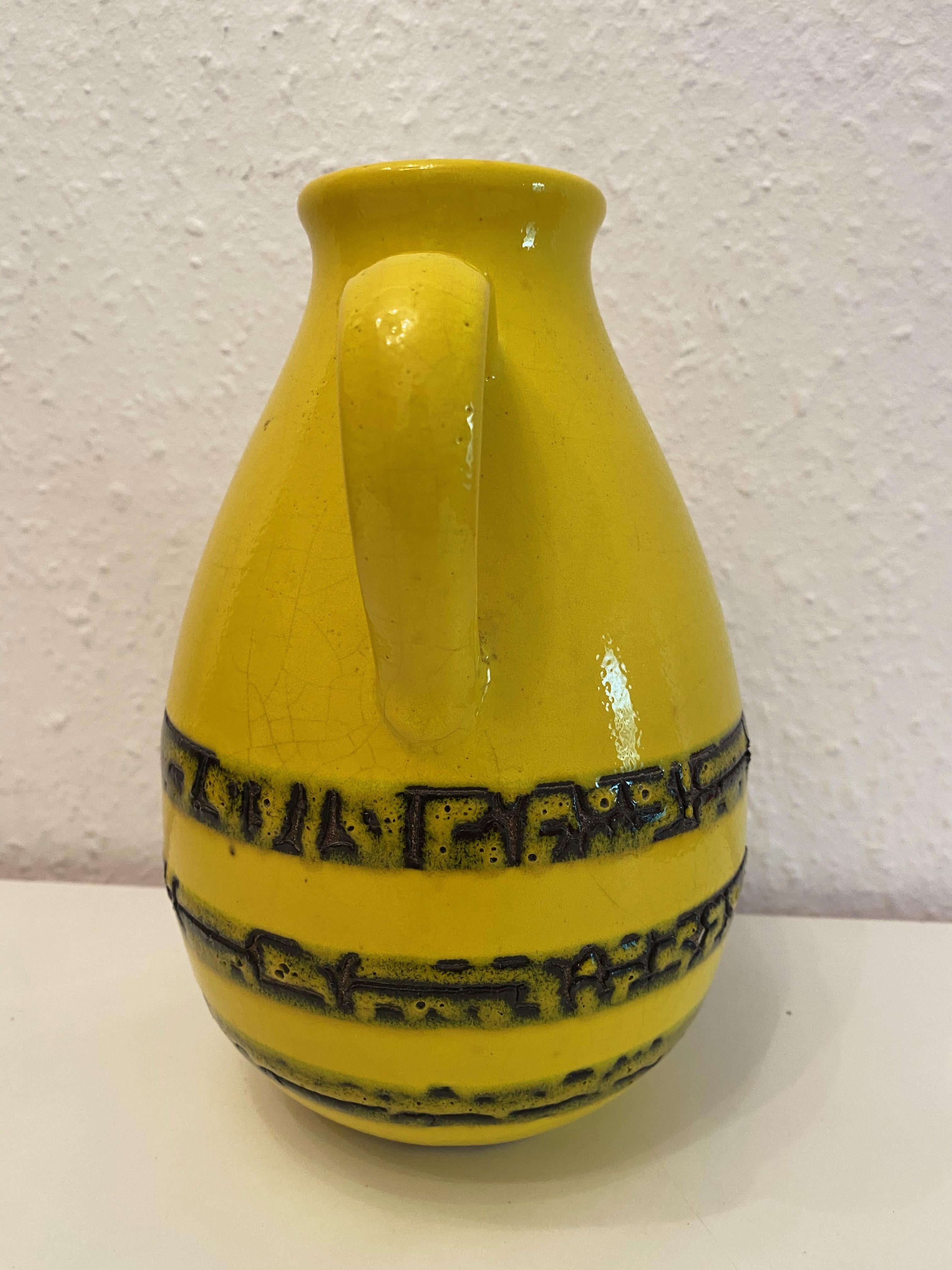 German Mid-Century Modern Pottery Fat Lava Vase Steuler Ceramic, Germany In Good Condition For Sale In Nuernberg, DE