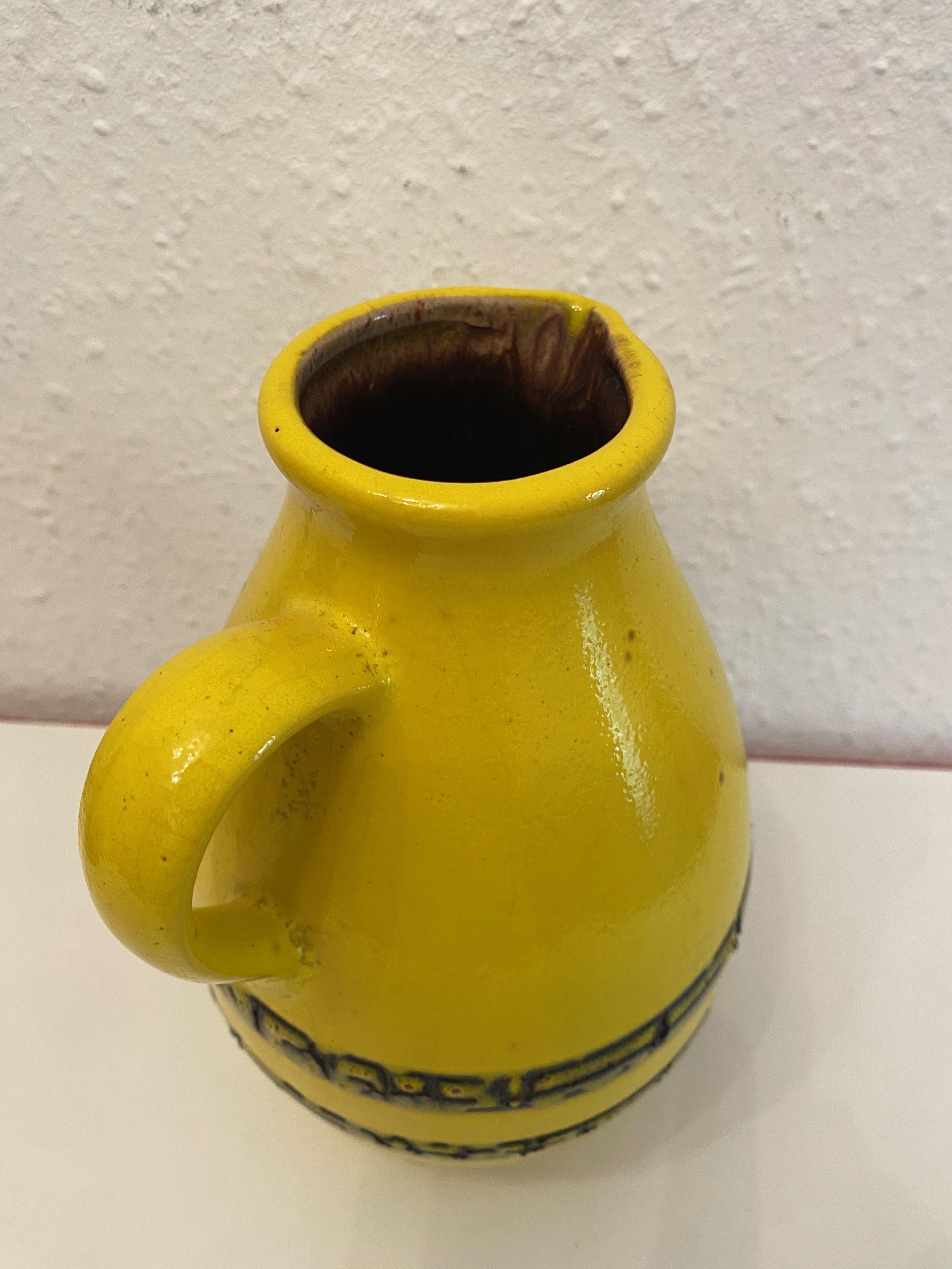 Late 20th Century German Mid-Century Modern Pottery Fat Lava Vase Steuler Ceramic, Germany For Sale