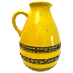 Vintage German Mid-Century Modern Pottery Fat Lava Vase Steuler Ceramic, Germany