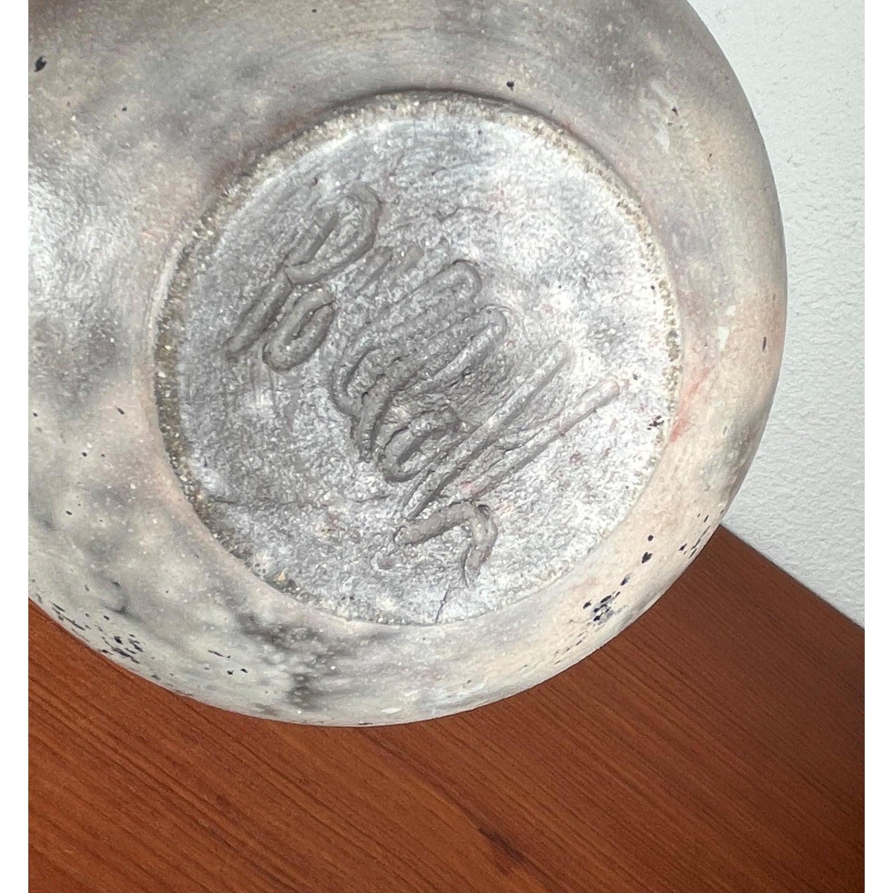 Jarrón alemán de cerámica Studio Pottery de mediados de siglo de Wolf Dieter Pölloth, años 60 en venta 9