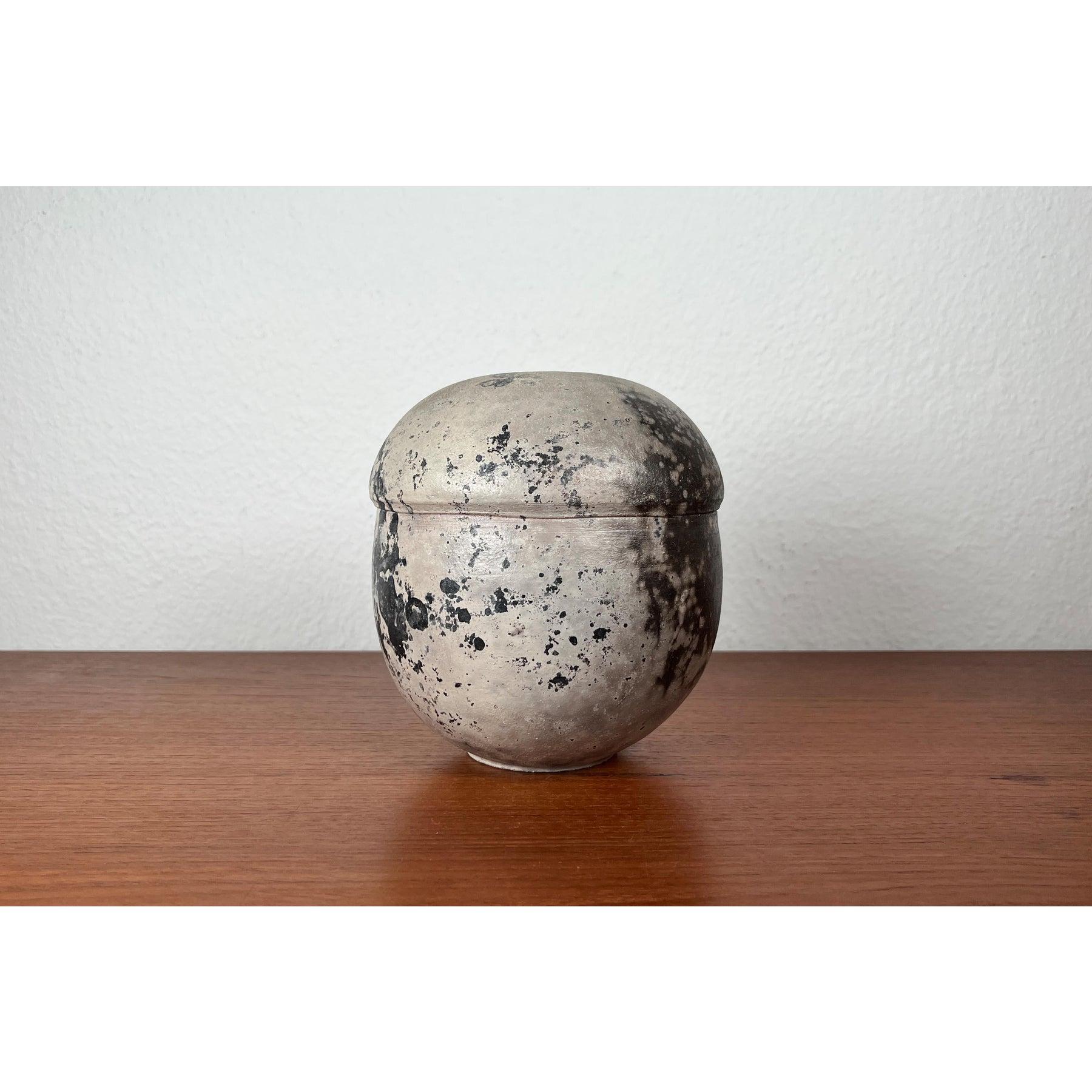 Jarrón alemán de cerámica Studio Pottery de mediados de siglo de Wolf Dieter Pölloth, años 60 Moderno de mediados de siglo en venta