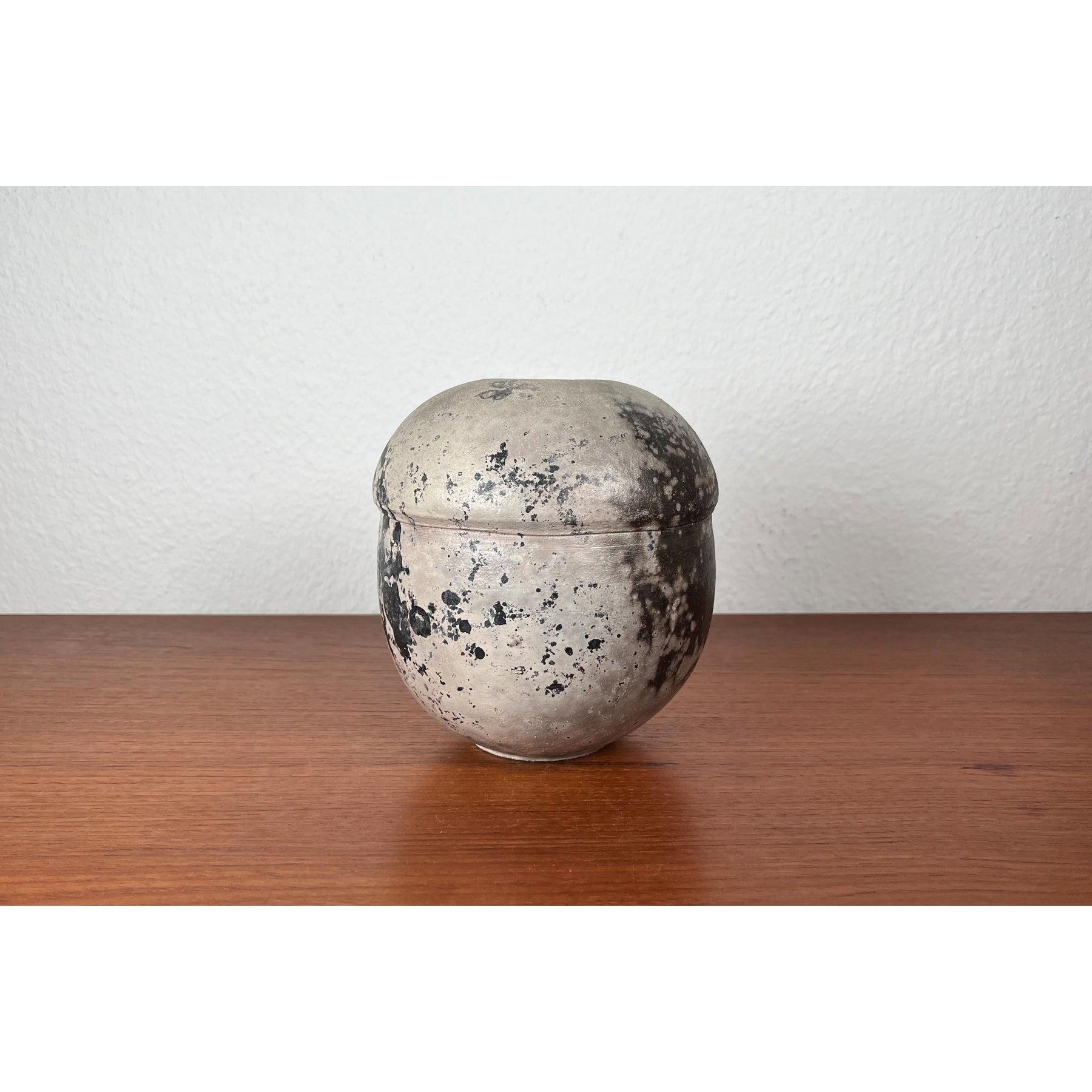 Jarrón alemán de cerámica Studio Pottery de mediados de siglo de Wolf Dieter Pölloth, años 60 Alemán en venta