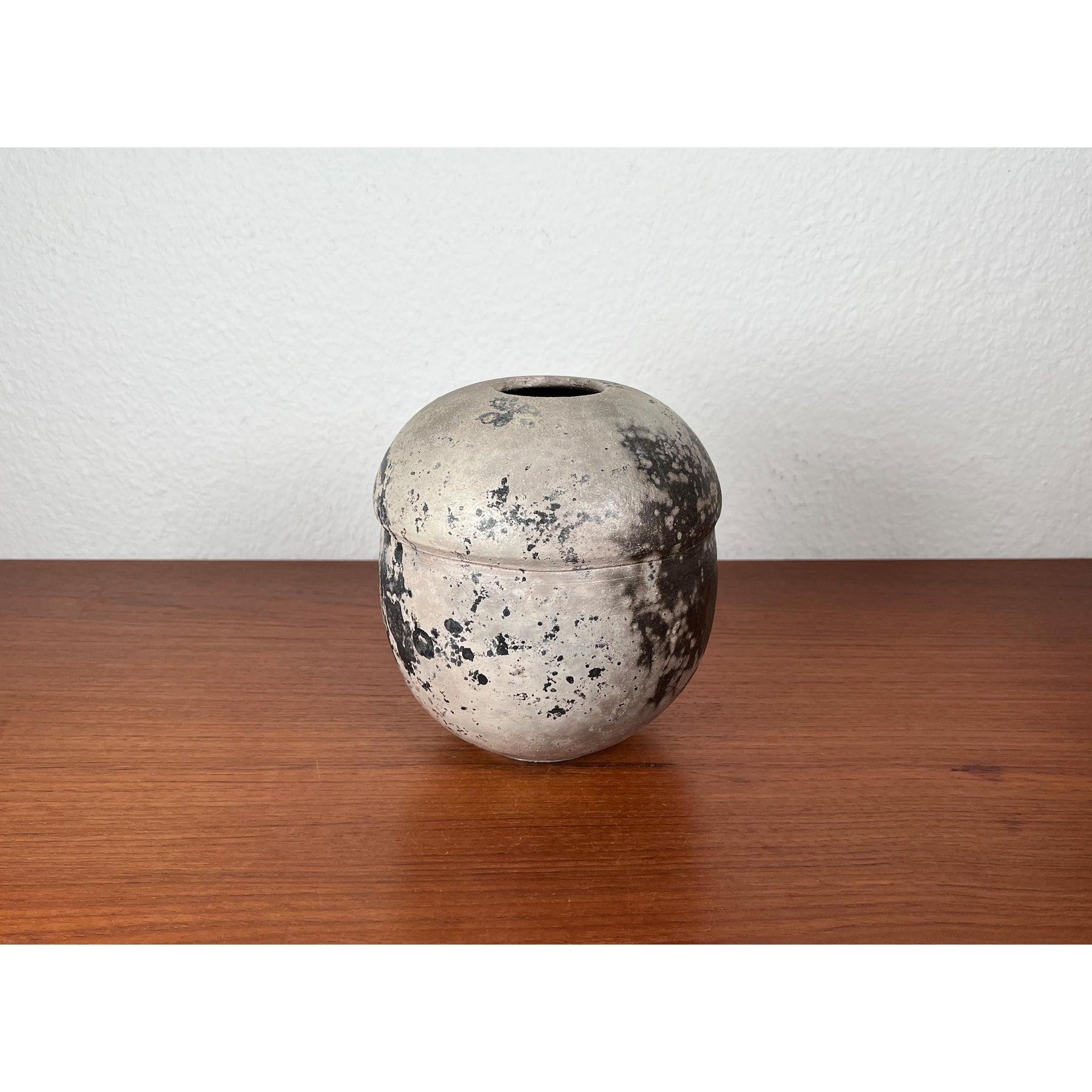 Jarrón alemán de cerámica Studio Pottery de mediados de siglo de Wolf Dieter Pölloth, años 60 siglo XX en venta
