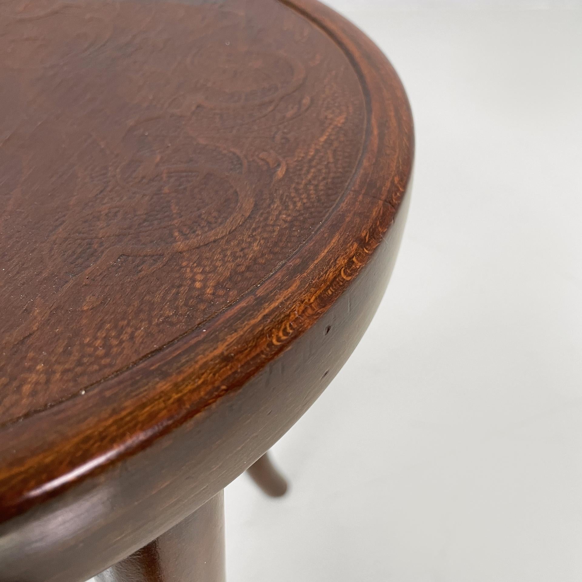 Taburete de mesa moderno alemán de mediados de siglo en madera de Thonet, años 40 en venta 1
