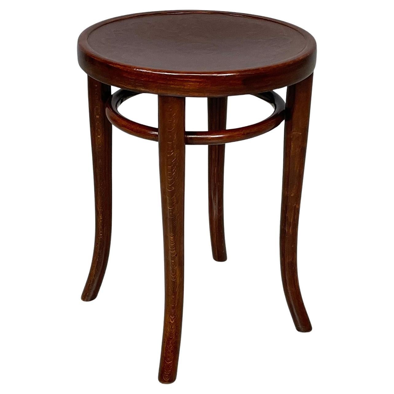 Taburete de mesa moderno alemán de mediados de siglo en madera de Thonet, años 40