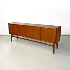 German mid century modern teak wood sideboard by Bartels, 1960s